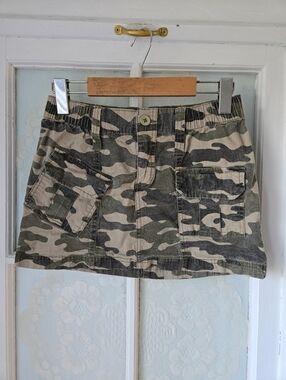Bluenotes Camo Mini Skirt Cargo Style XS